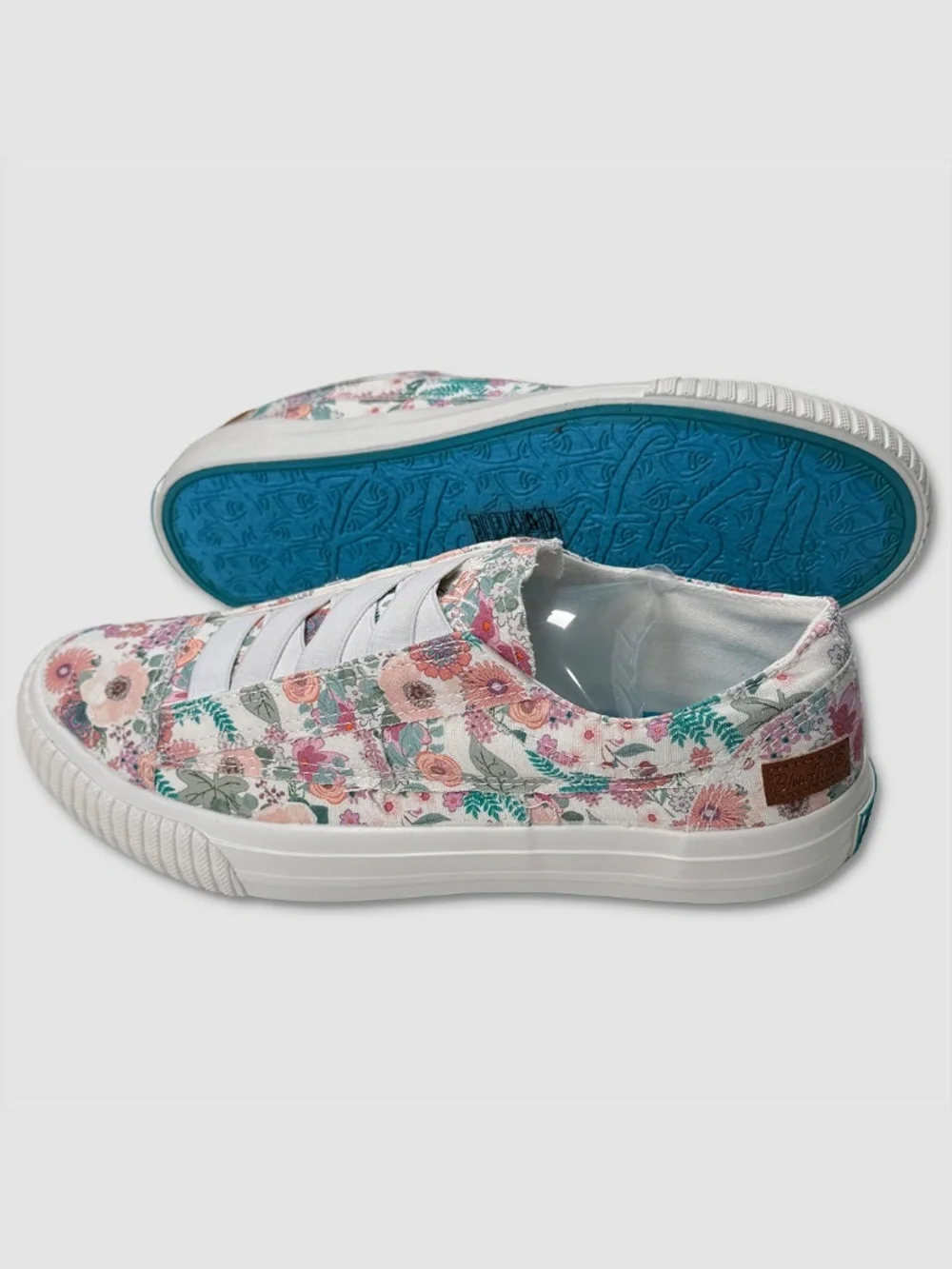 Blowfish Malibu‎ Floral Canvas Slip-On Sneakers - NEW - Womens 7.5 - #49106-H5